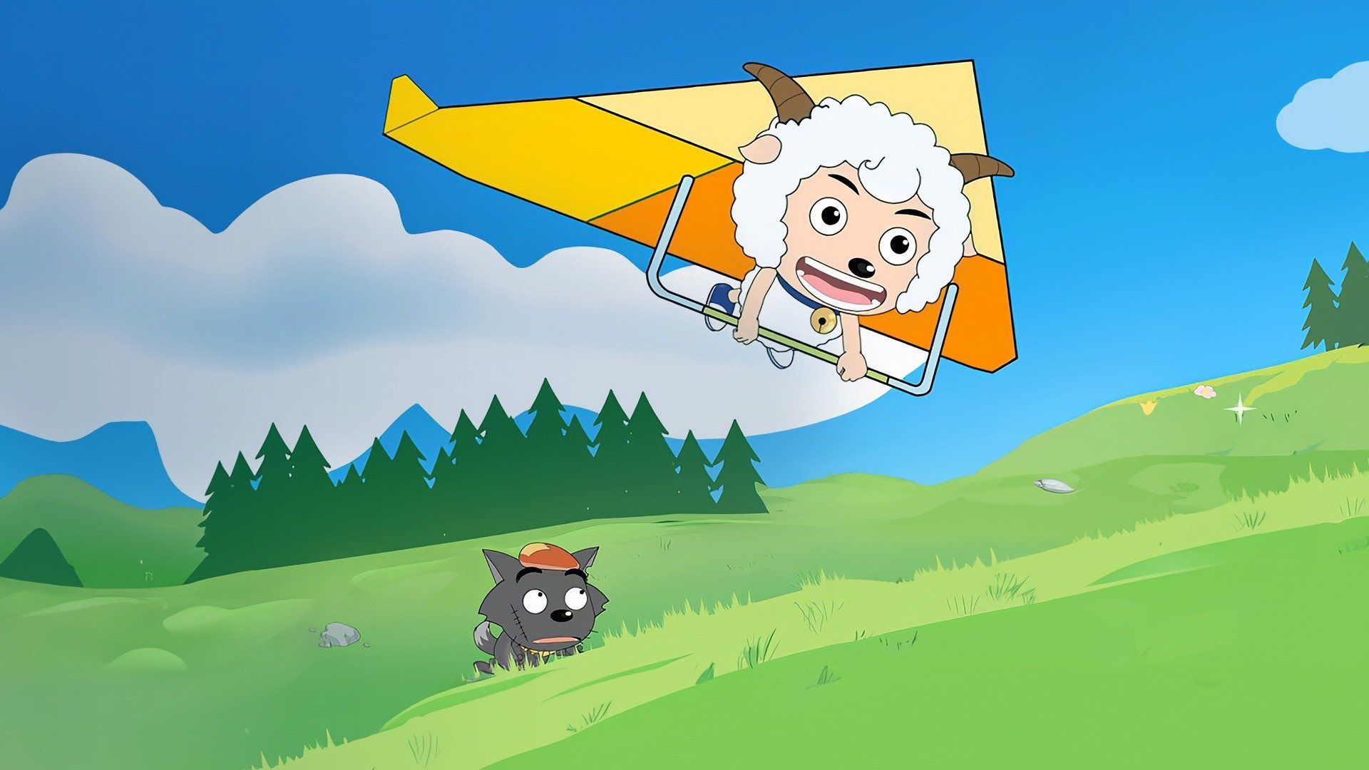 Xi yang yang yu hui tai lang background