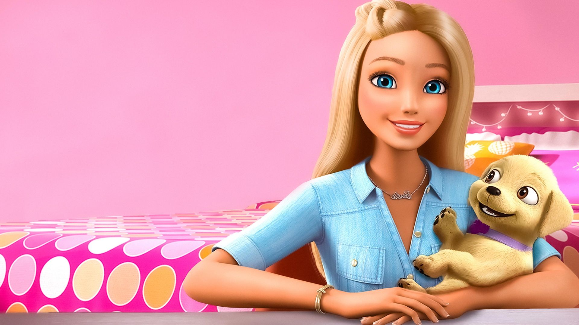 The Barbie Vlog background
