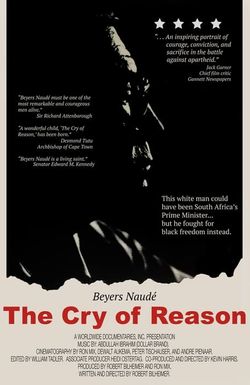 The Cry of Reason: Beyers Naude - An Afrikaner Speaks Out