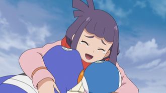 Episode 8 Don't Lose, Pochama! The Drift Ice Race in the Sinnoh Region!!