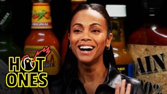 Episode 10 Zoe Saldaña Gets Scorched by Spicy Wings