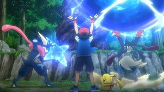 Episode 18 Lucario and Gekkouga! The Wave Guidance of Fate!!