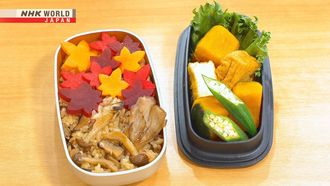 Episode 12 Mushroom Rice Bento & Wrap and Roll Sushi Bento