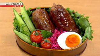 Episode 13 Meat-wrapped Onigiri Bento & Fireworks Onigiri Bento
