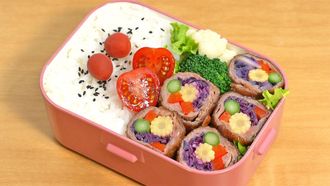 Episode 17 Satsuma-age Bento & Garden Beef Roll Bento
