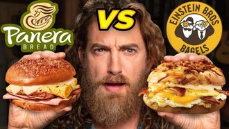 Episode 69 Panera vs. Einstein Bros. Bagels Taste Test | FOOD FEUDS