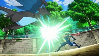 Episode 13 The Strongest Mega Battle! Gekkouga VS Mega Lizardon!!