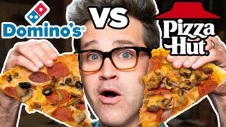 Episode 75 Dominos vs. Pizza Hut Taste Test Food Feuds