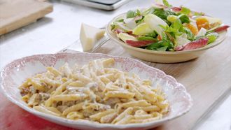Episode 40 Asian Sea Bass and Chorizo Carbonara