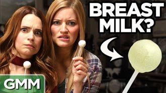Episode 102 Strange Lollipop Taste Test Ft. Rosanna Pansino & iJustine