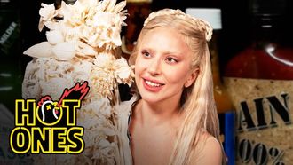Episode 4 Lady Gaga Tries to Keep a Poker Face While Eating Spicy Wings