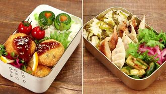Episode 6 Gyoza Bento & Pastel Korokke Bento