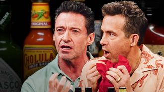 Episode 10 Ryan Reynolds and Hugh Jackman Go Claws Out WHile Eating Spicy Wings
