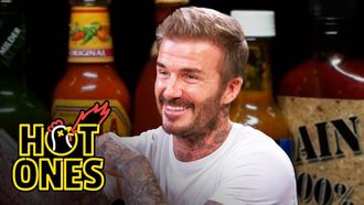 Episode 13 David Beckham Embraces the Moment While Eating Spicy Wings