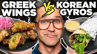 Episode 89 Greek Korean Food vs. Korean Greek Food Taste Test