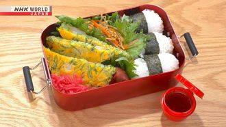 Episode 5 Tamagoyaki Five-color Bento & Scallion Pancake Bento (Negiyaki)