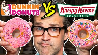 Episode 137 Dunkin vs. Krispy Kreme Taste Test (Food Feuds)