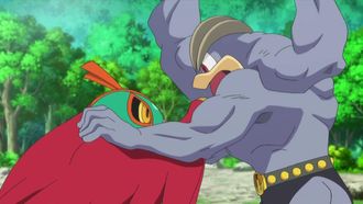 Episode 34 Mega Lucario VS Mega Kucheat! The Bonds of Mega Evolution!!