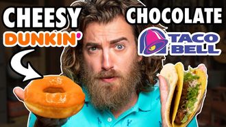 Episode 120 Cheesy Chocolate Food vs. Chocolate Cheesy Food Taste Test