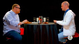 Episode 23 Superfan Brett Baker Grills Sean Evans Over Spicy Wings