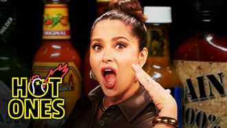 Episode 7 Salma Hayek Adopts Sean Evans While Eating Spicy Wings