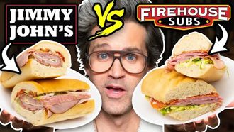 Episode 3 Jimmy John's vs. Firehouse Subs Taste Test FOOD FEUDS