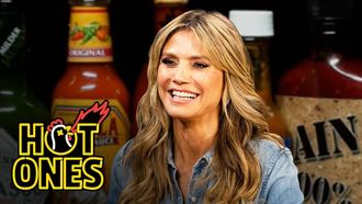 Episode 5 Heidi Klum Strikes a Pose While Eating Spicy Wings