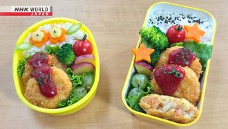 Episode 13 Butter-Soy Sauce Shrimp Bento & Ebi Katsu Bento
