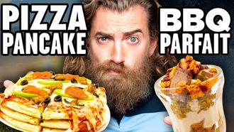 Episode 28 Breakfast Dinner Food vs. Dinner Breakfast Food Taste Test