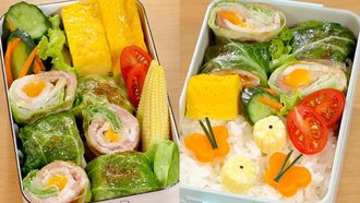 Episode 16 Ebi Fry Bento & Cabbage Roll Bento