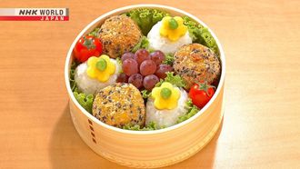 Episode 13 Miso-glazed Pork Bento & Sweet Potato Korokke Bento