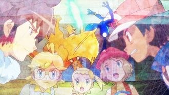 Episode 23 Satoshi and Alain! Gekkouga VS Mega Lizardon Once Again!!