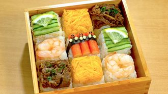 Episode 20 Teri-tama Sandwich Bento & Mosaic Sushi Bento