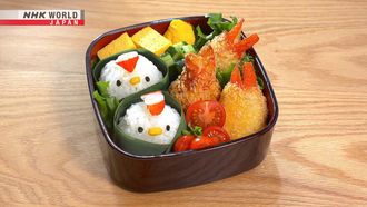 Episode 15 Jibuni-style Simmered Duck Bento & Crabstick Croquette Bento