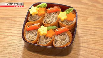 Episode 3 Morioka Jajamen Bento & Soba Inari Bento
