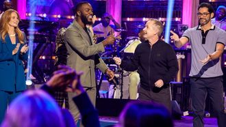 Episode 6 Tom Grennan, Patsy Palmer, Tom Ellis and Billy Boyd.