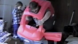 Episode 4 Three Kids Sled Into the House