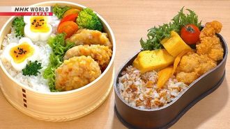 Episode 18 Peanut Fried Rice Bento & Peanut Tsukune Chicken Bento