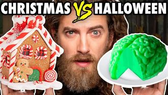 Episode 45 Christmas vs. Halloween Food Challenge