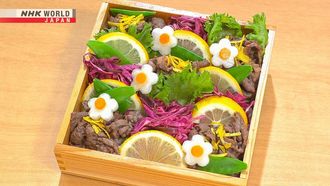 Episode 2 Lemon-marinated Shrimp Bento & Lemon Chirashi-zushi Bento