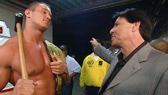Episode 35 Randy Orton introduces Triple H to a sledgehammer