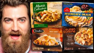 Episode 68 Frozen Thanksgiving Dinner Taste Test
