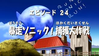 Episode 24 Sonic's Running Wild! Capture Him!