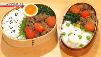 Episode 16 Salmon Daikon Bento & Tomato Sukiyaki Bento