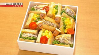 Episode 11 Acorn Onigiri Bento & Japanese-style Baguette Sandwich Bento