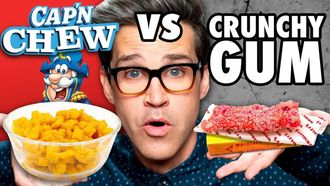 Episode 63 Chewy Crunchy Food vs. Crunchy Chewy Food Taste Test