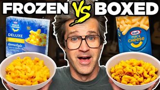 Episode 128 Frozen vs. Boxed Food Taste Test