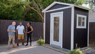 Episode 11 Shed Foundation, Bifold Doors