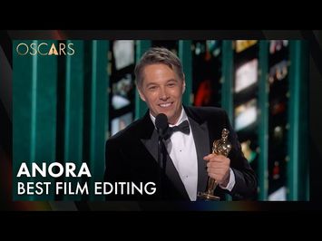 'Anora' Wins Best Editing | 97th Oscars Speech (2025)