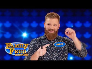 Tell me something that is purposely sold with a hole in the middle of it. | Family Feud Canada